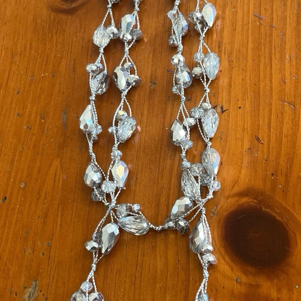 M. Haskell Long Silver Necklace